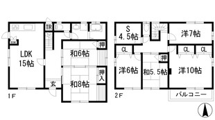 星の荘戸建の物件間取画像